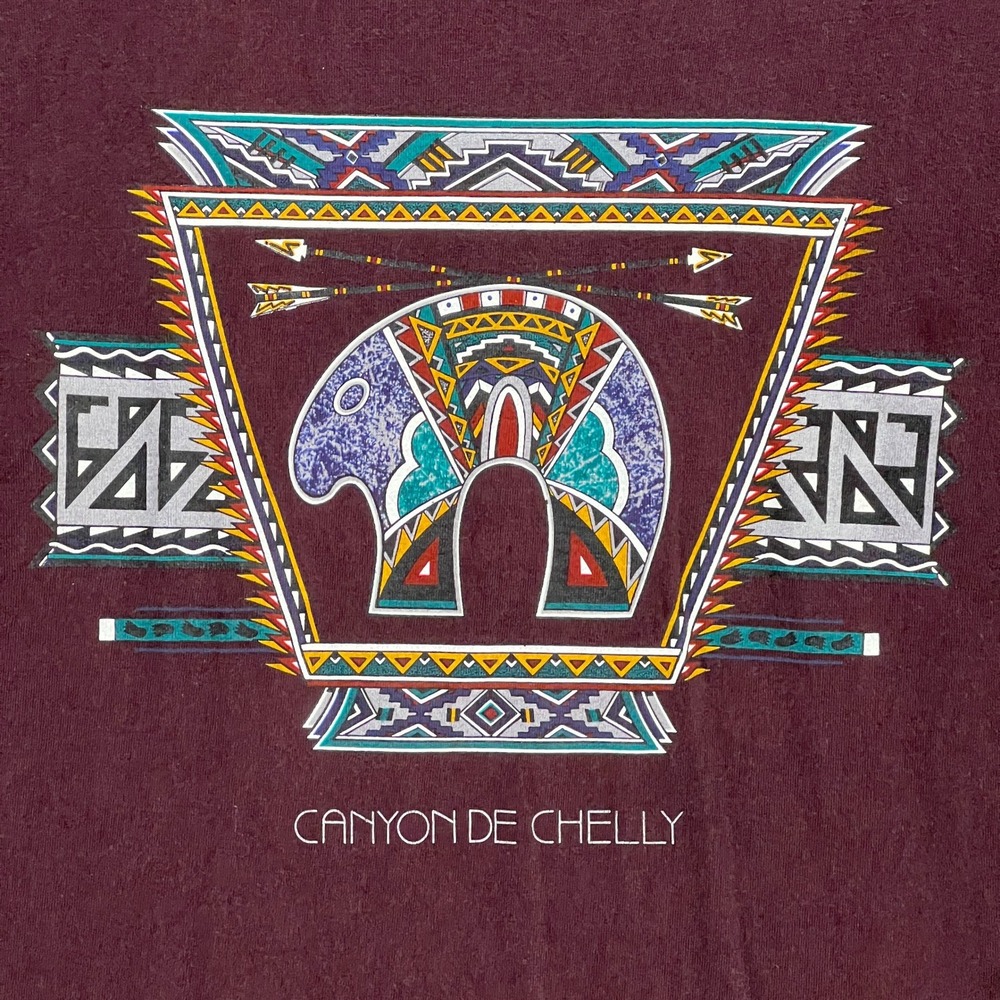 VTG H.L. Miller Canyon De Chelly T Shirt Mens Sz L Southwest Buffalo USA Boho